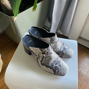 ASOS MULES SNAKE PRINT GREAT CONDITION